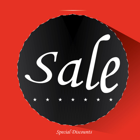A black friday background with text and iconsのイラスト素材