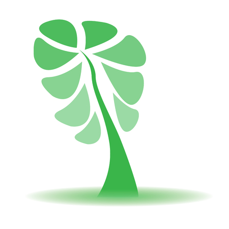 Isolated abstract tree on a white backgroundのイラスト素材