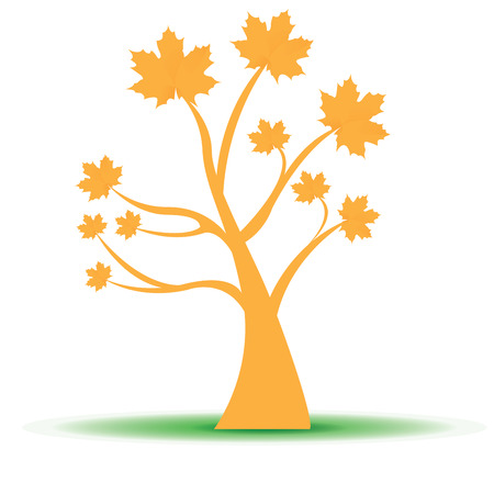 Isolated abstract tree on a white backgroundのイラスト素材