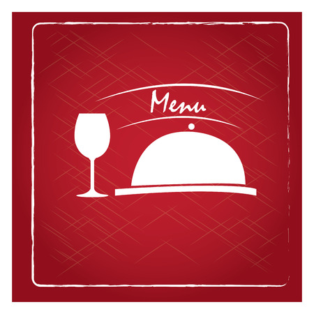 Textured background with silhouettes of a wine glass and a dishのイラスト素材