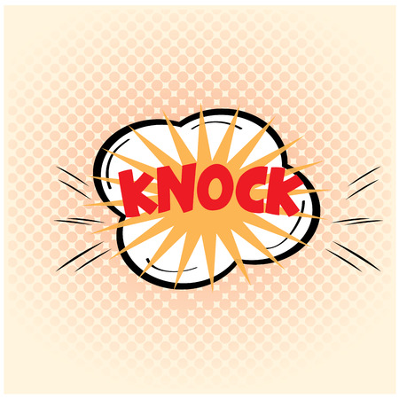 White textured background with an isolated comic expressionのイラスト素材