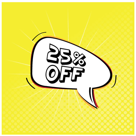 Yellow textured background with an isolated comic expression for sales purposes