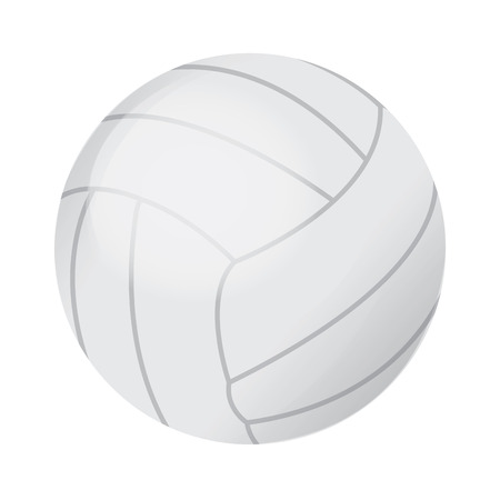 Isolated volleyball ball on a white backgroundのイラスト素材