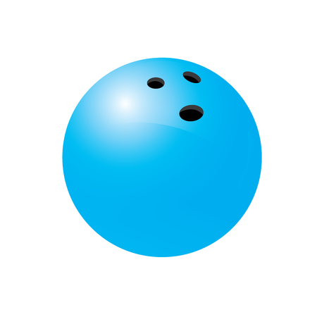 Isolated bowling ball on a white backgroundのイラスト素材