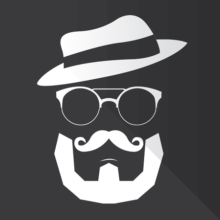 Fashion, Hipster icons, vector illustration,のイラスト素材