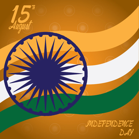 Independence day of India, Vector illustrationのイラスト素材