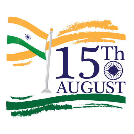 Independence day of India, Vector illustrationのイラスト素材