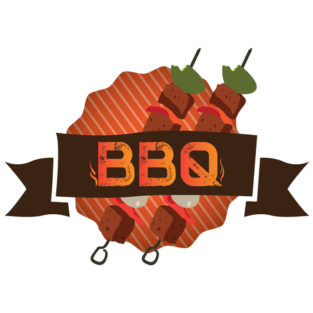 Isolated barbecue label, Vector illustrationのイラスト素材