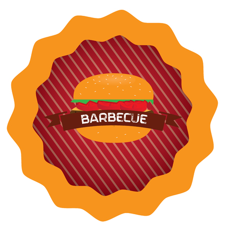 Isolated barbecue label, Vector illustrationのイラスト素材