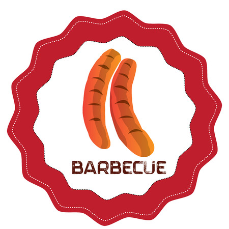 Isolated barbecue label, Vector illustrationのイラスト素材