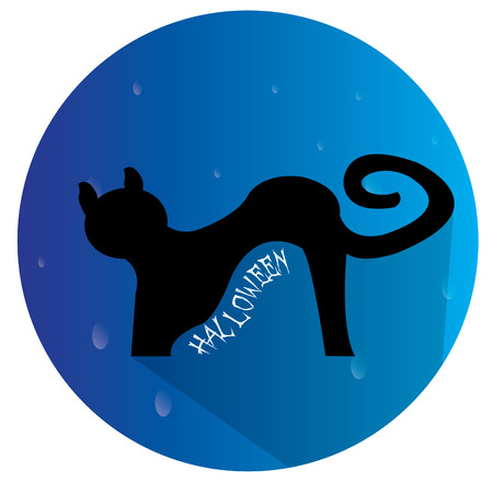 Isolated halloween icon on a stamp, Vector illustrationのイラスト素材