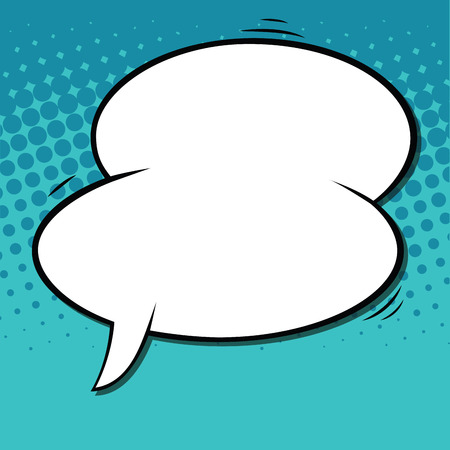 Isolated comic speech bubble, Vector illustrationのイラスト素材