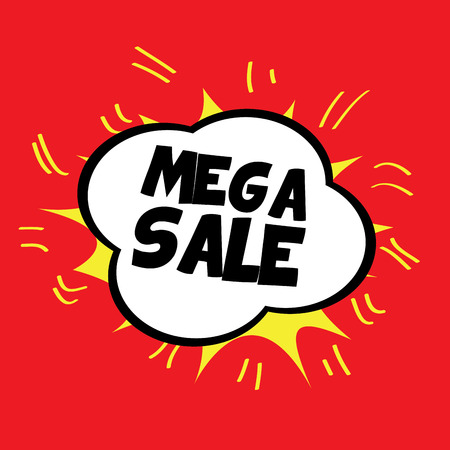 Sale pop-art design on comic expression, Vector illustrationのイラスト素材