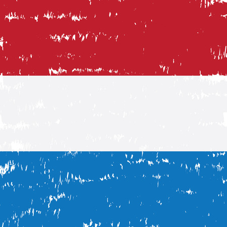 Textured flag of Netherlands, Vector illustrationのイラスト素材