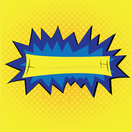 Isolated comic speech bubble, Vector illustrationのイラスト素材