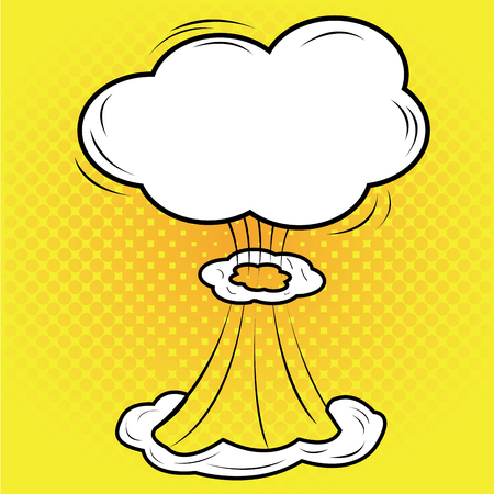 Isolated comic explosion, Vector illustrationのイラスト素材