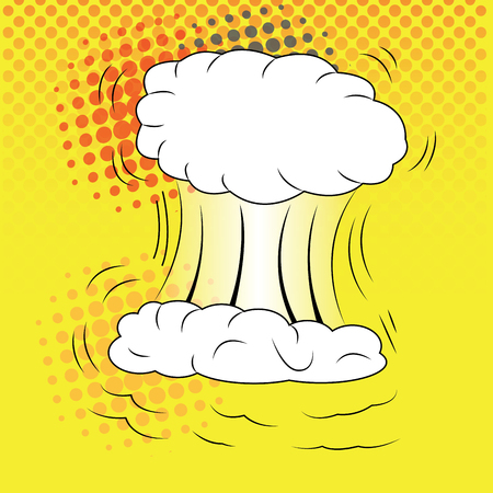 Isolated comic explosion, Vector illustrationのイラスト素材