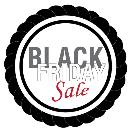 Isolated black friday label, Vector illustrationのイラスト素材