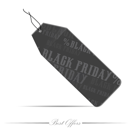 Isolated black friday label, Vector illustrationのイラスト素材
