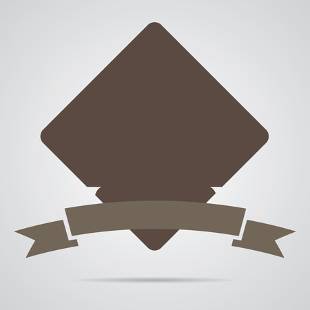 Isolated label on grey background, Vector illustrationのイラスト素材