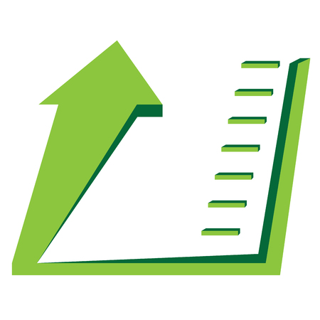 Abstract profit business graph bar, Vector illustrationのイラスト素材
