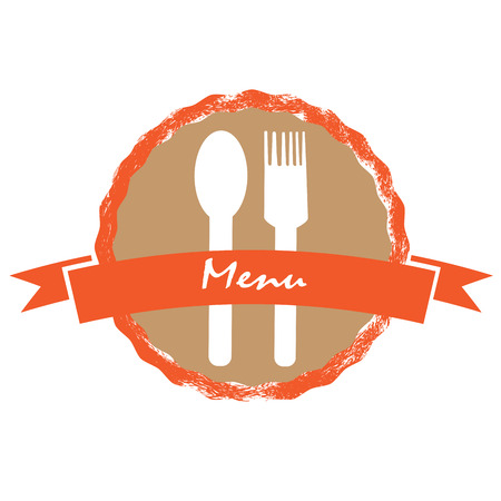Isolated retro menu label design, Vector illustrationのイラスト素材