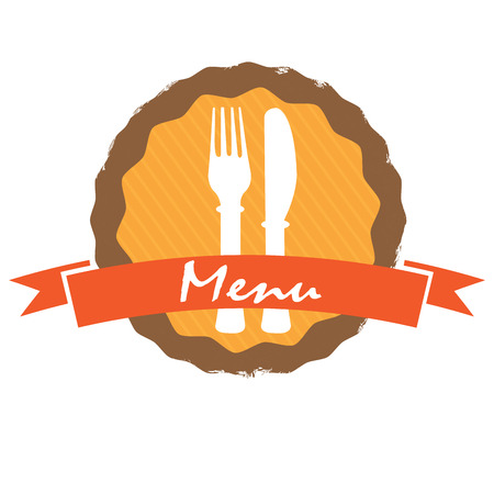 Isolated retro menu label design, Vector illustrationのイラスト素材