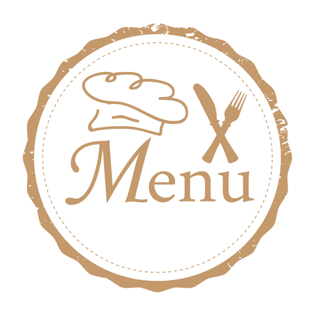 Isolated retro menu label design, Vector illustrationのイラスト素材
