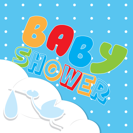Baby shower graphic design, Vector illustrationのイラスト素材