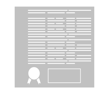 Isolated paper icon on a white background, Vector illustrationのイラスト素材