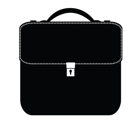 Isolated silhouette of a suitcase, Vector illustrationのイラスト素材