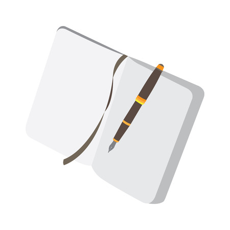 Isolated agenda on a white background, Vector illustrationのイラスト素材