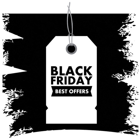 Black friday background with text, Vector illustrationのイラスト素材
