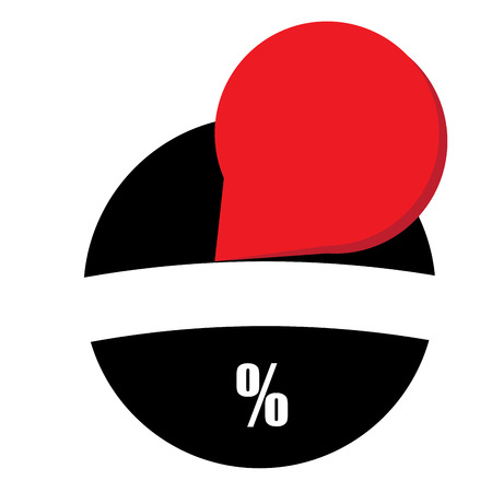 Isolated sale label on a white background, Vector illustrationのイラスト素材