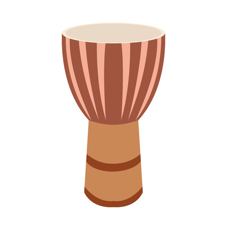 Isolated colored drum, Musical instrument vector illustrationのイラスト素材