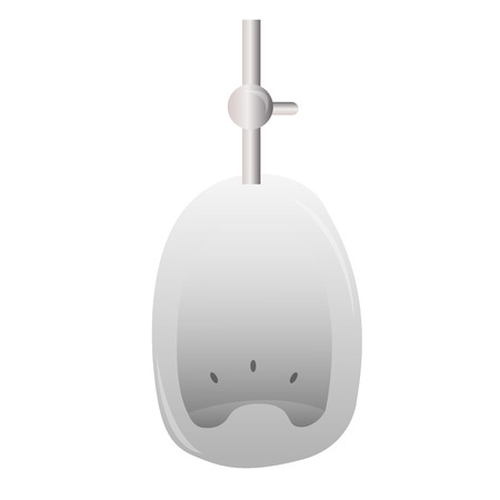 Isolated urinal on a white background, Vector illustrationのイラスト素材