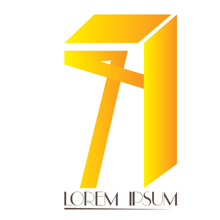 Isolated abstract building logo on a white background, Vector illustrationのイラスト素材