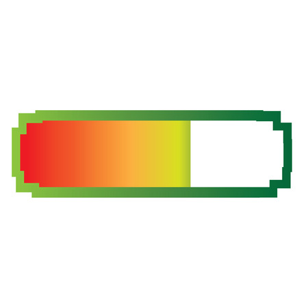 Isolated videogame bar on a white background