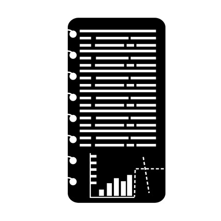 Isolated infographic paper icon on a white background, Vector illustrationのイラスト素材