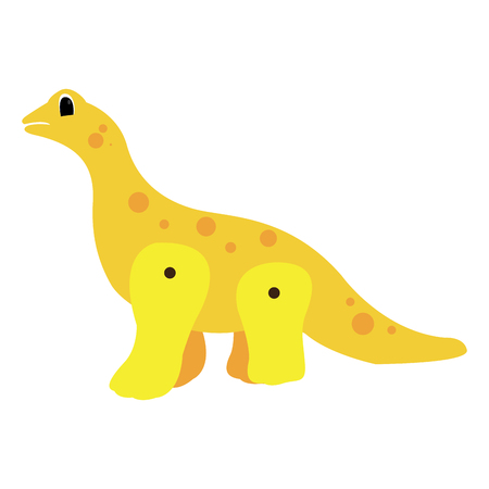 Isolated dinosaur toy on a white backgroundのイラスト素材