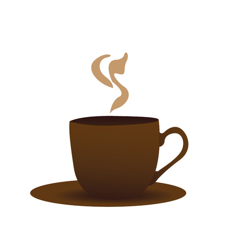 Isolated coffee cup on a white backgroundのイラスト素材