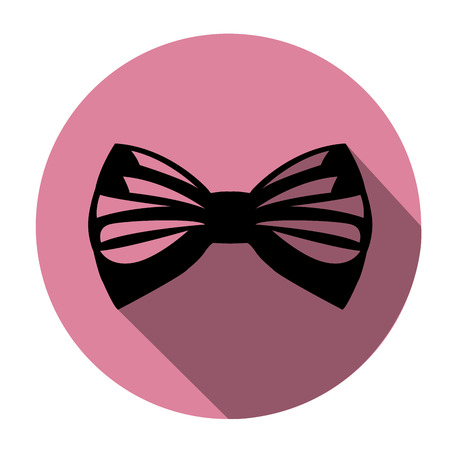 Isolated bowtie on a colored tag, Vector illustrationのイラスト素材