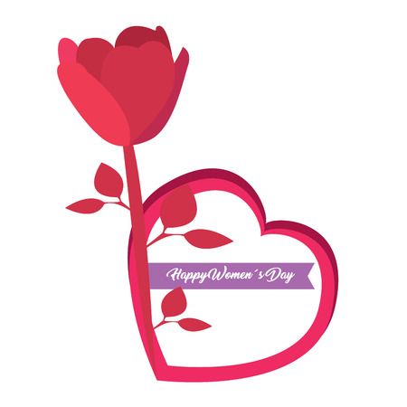 Happy women day graphic design, Vector illustrationのイラスト素材