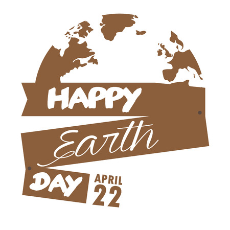 Colored Earth day graphic design, Vector illustrationのイラスト素材