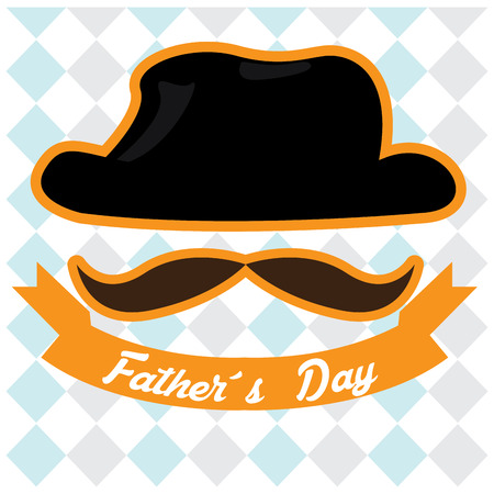 Happy fathers day graphic design, Vector illustrationのイラスト素材