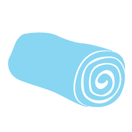 Isolated spa towel icon on a white background, Vector illustrationのイラスト素材
