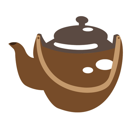 Isolated tea pot on a white background, Spa icon vector illustrationのイラスト素材