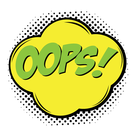 Isolated comic bubble speech on a white background, Vector illustrationのイラスト素材