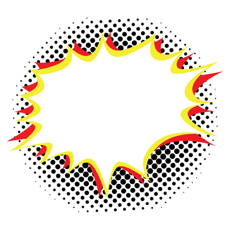 Isolated comic bubble speech on a white background, Vector illustrationのイラスト素材