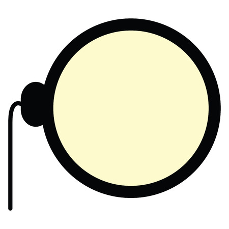 Isolated monocle icon on a white background, Vector illustrationのイラスト素材